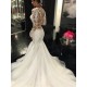 Long Sleeves Mermaid V-Neck Lace Wedding Dresses Bridal Gowns 3030021 Long Sleeves Mermaid V-Neck Lace Wedding Dresses Bridal Gowns 3030021