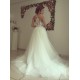 Lace Tulle Illusion Neckline Wedding Dresses Bridal Gowns 3030022