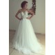 Lace Tulle Illusion Neckline Wedding Dresses Bridal Gowns 3030022