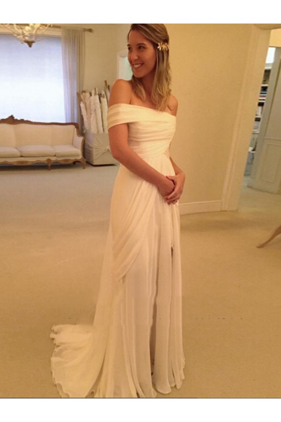 Chiffon Lace Off-the-Shoulder Wedding Dresses Bridal Gowns 3030024 Chiffon Lace Off-the-Shoulder Wedding Dresses Bridal Gowns 3030024