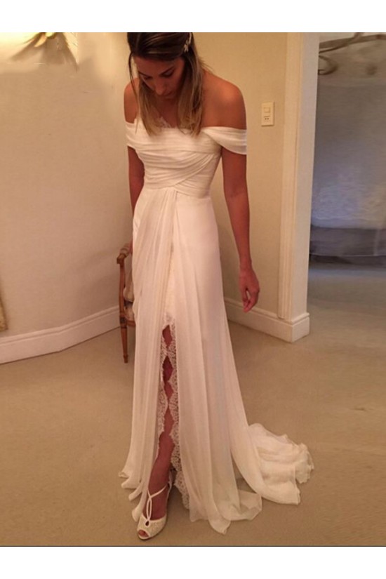 Chiffon Lace Off-the-Shoulder Wedding Dresses Bridal Gowns 3030024 Chiffon Lace Off-the-Shoulder Wedding Dresses Bridal Gowns 3030024
