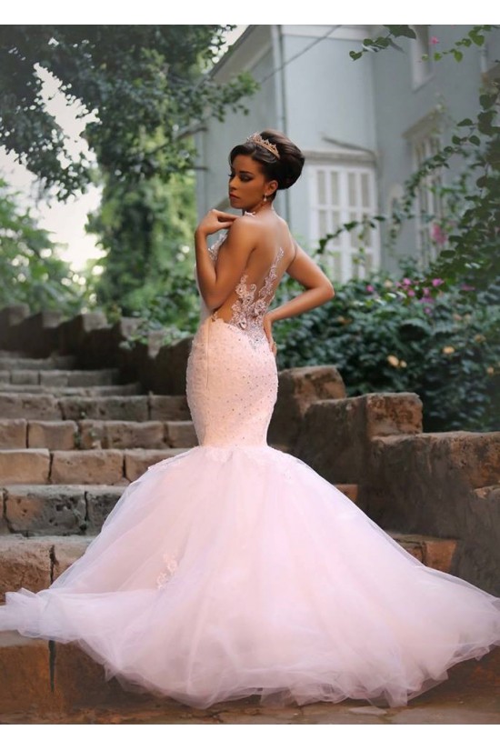 Mermaid Lace Straps Sleeveless Wedding Dresses Bridal Gowns 3030026 Mermaid Lace Straps Sleeveless Wedding Dresses Bridal Gowns 3030026