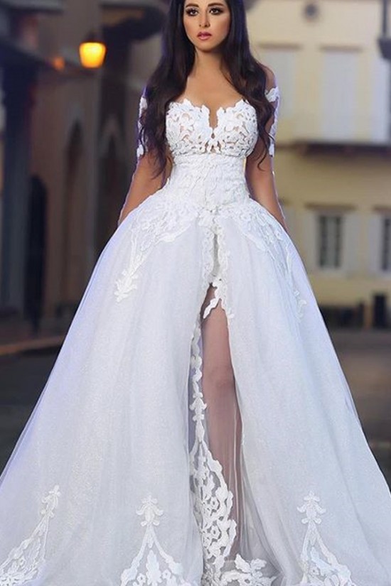 Lace Off-the-Shoulder Wedding Dresses Bridal Gowns 3030032 Lace Off-the-Shoulder Wedding Dresses Bridal Gowns 3030032
