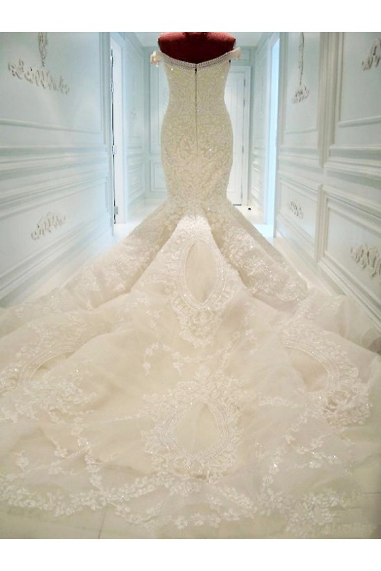 Mermaid Off-the-Shoulder Lace Wedding Dresses Bridal Gowns 3030036 Mermaid Off-the-Shoulder Lace Wedding Dresses Bridal Gowns 3030036