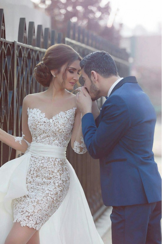 Long Sleeves Lace Wedding Dresses Bridal Gowns 3030041 Long Sleeves Lace Wedding Dresses Bridal Gowns 3030041