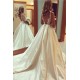 A-Line V-Neck Lace Wedding Dresses Bridal Gowns 3030064