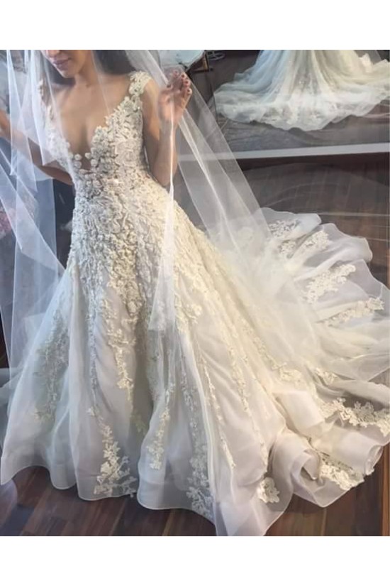 Sexy Lace V-Neck Wedding Dresses Bridal Gowns 3030072 Sexy Lace V-Neck Wedding Dresses Bridal Gowns 3030072