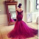 Mermaid Off-the-Shoulder Lace Tulle Wedding Dresses Bridal Gowns 3030078
