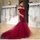 Mermaid Off-the-Shoulder Lace Tulle Wedding Dresses Bridal Gowns 3030078