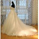 A-Line Sweetheart Crystal Lace Wedding Dresses Bridal Gowns 3030084