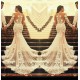 Long Sleeves Lace Sheer Mermaid Wedding Dresses Bridal Gowns 3030087 Long Sleeves Lace Sheer Mermaid Wedding Dresses Bridal Gowns 3030087