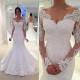 Lace Long Sleeves Mermaid Backless Wedding Dresses Bridal Gowns 3030093 Lace Long Sleeves Mermaid Backless Wedding Dresses Bridal Gowns 3030093