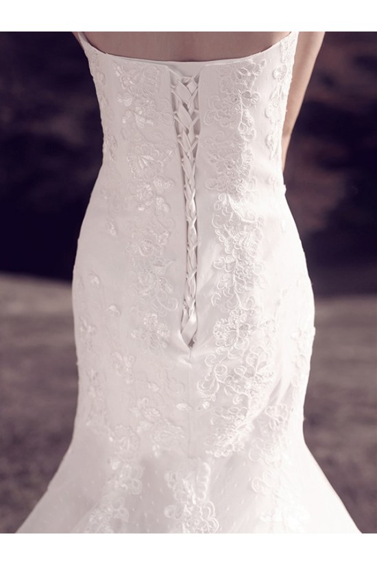 Mermaid Strapless Lace Wedding Dresses Bridal Gowns 3030097