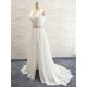 Sheath Chiffon Lace V-Neck Wedding Dresses Bridal Gowns 3030101