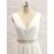 Sheath Chiffon Lace V-Neck Wedding Dresses Bridal Gowns 3030101