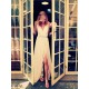 Sheath Chiffon Lace V-Neck Wedding Dresses Bridal Gowns 3030101