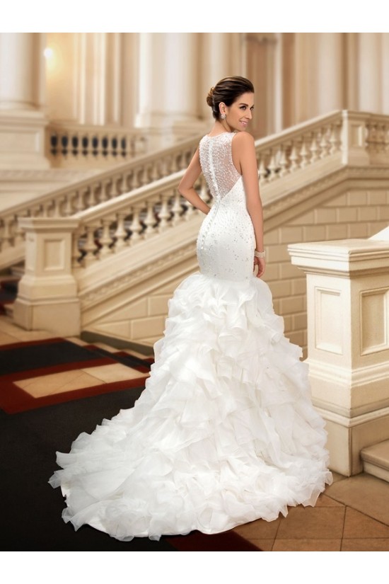 Mermaid Beaded Sleeveless Wedding Dresses Bridal Gowns 3030106 Mermaid Beaded Sleeveless Wedding Dresses Bridal Gowns 3030106