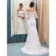 Mermaid 3/4 Length Sleeves Off-the-Shoulder Lace Wedding Dresses Bridal Gowns 3030111 Mermaid 3/4 Length Sleeves Off-the-Shoulder Lace Wedding Dresses Bridal Gowns 3030111