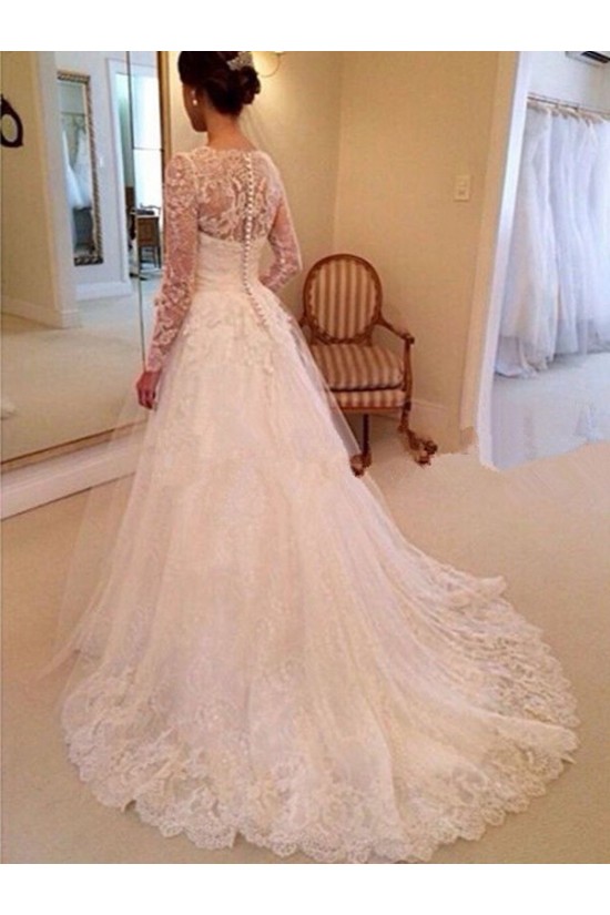 Long Sleeves Lace Wedding Dresses Bridal Gowns 3030113 Long Sleeves Lace Wedding Dresses Bridal Gowns 3030113