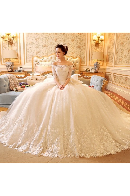 Lace Bridal Ball Gown Off-the-Shoulder Wedding Dresses Bridal Gowns 3030121 Lace Bridal Ball Gown Off-the-Shoulder Wedding Dresses Bridal Gowns 3030121