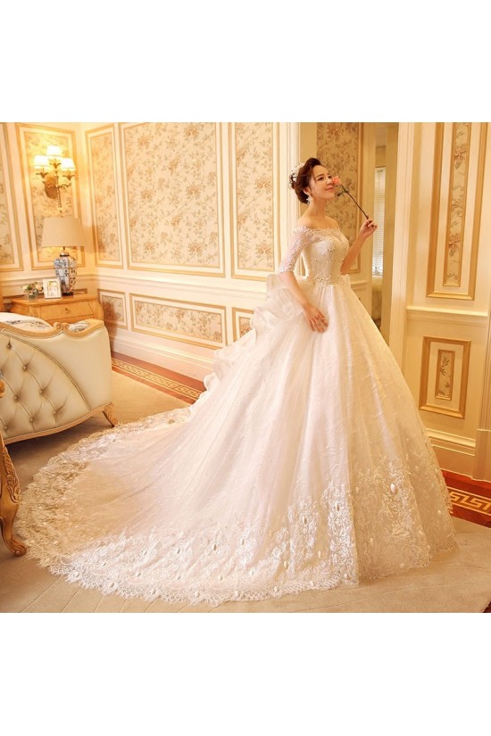 Lace Bridal Ball Gown Off-the-Shoulder Wedding Dresses Bridal Gowns 3030121 Lace Bridal Ball Gown Off-the-Shoulder Wedding Dresses Bridal Gowns 3030121