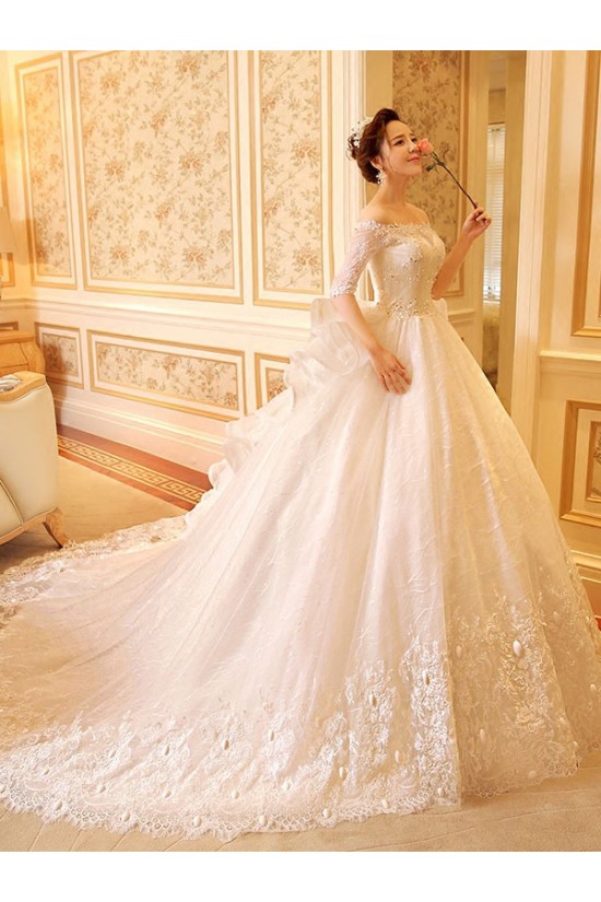 Lace Bridal Ball Gown Off-the-Shoulder Wedding Dresses Bridal Gowns 3030121 Lace Bridal Ball Gown Off-the-Shoulder Wedding Dresses Bridal Gowns 3030121
