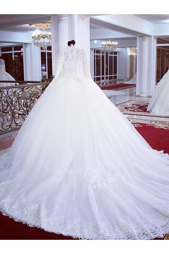 High Neck Long Sleeves Bridal Ball Gown Wedding Dresses Bridal Gowns 3030122 High Neck Long Sleeves Bridal Ball Gown Wedding Dresses Bridal Gowns 3030122