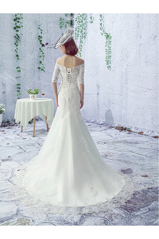 Mermaid Off-the-Shoulder Lace Wedding Dresses Bridal Gowns 3030132 Mermaid Off-the-Shoulder Lace Wedding Dresses Bridal Gowns 3030132