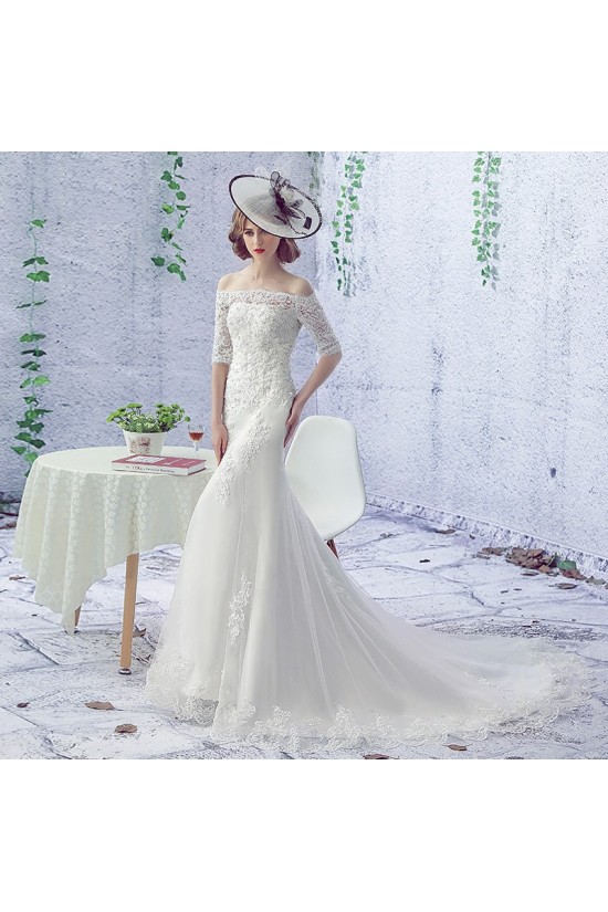 Mermaid Off-the-Shoulder Lace Wedding Dresses Bridal Gowns 3030132 Mermaid Off-the-Shoulder Lace Wedding Dresses Bridal Gowns 3030132
