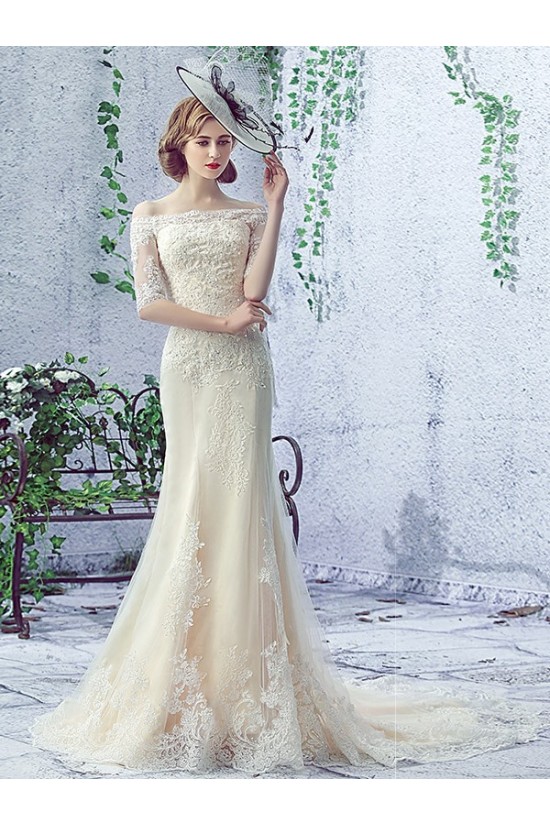 Mermaid Off-the-Shoulder Lace Wedding Dresses Bridal Gowns 3030132 Mermaid Off-the-Shoulder Lace Wedding Dresses Bridal Gowns 3030132