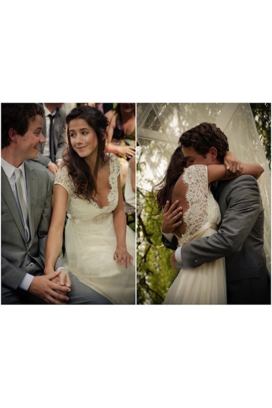 Empire Lace V-Neck Backless Wedding Dresses Bridal Gowns 3030133 Empire Lace V-Neck Backless Wedding Dresses Bridal Gowns 3030133