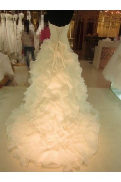Sweetheart Court Train Wedding Dresses Bridal Gowns 3030138