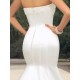 Simple Mermaid Strapless Wedding Dresses Bridal Gowns 3030139 Simple Mermaid Strapless Wedding Dresses Bridal Gowns 3030139