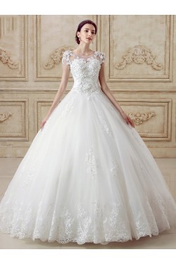 Ball Gown Lace Tulle Wedding Dresses Bridal Gowns 3030142