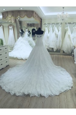 Lace Off-the-Shoulder Wedding Dresses Bridal Gowns 3030147