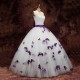 Ball Gown Strapless Purple White Wedding Dresses Bridal Gowns 3030192 Ball Gown Strapless Purple White Wedding Dresses Bridal Gowns 3030192