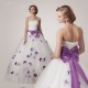 Ball Gown Strapless Purple White Wedding Dresses Bridal Gowns 3030192 Ball Gown Strapless Purple White Wedding Dresses Bridal Gowns 3030192