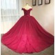 Red Off-the-Shoulder Lace Wedding Dresses Bridal Gowns 3030218