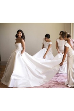 Ball Gown Sweetheart Simple Elegant Wedding Dresses Bridal Gowns 3030222