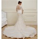 Mermaid Long Sleeves Sheer Lace Wedding Dresses Bridal Gowns 3030232 Mermaid Long Sleeves Sheer Lace Wedding Dresses Bridal Gowns 3030232