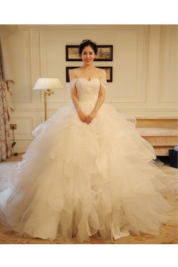 Ball Gown Off-the-Shoulder Wedding Dresses Bridal Gowns 3030233