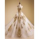 A-Line Sweetheart Gold Lace Appliques Wedding Dresses Bridal Gowns 3030237 A-Line Sweetheart Gold Lace Appliques Wedding Dresses Bridal Gowns 3030237