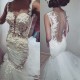 Lace Mermaid Sheer Wedding Dresses Bridal Gowns 3030254 Lace Mermaid Sheer Wedding Dresses Bridal Gowns 3030254