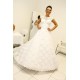 A-Line Jewel Neckline Lace Sleeveless Wedding Dresses Bridal Gowns 3030266