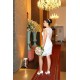 A-Line Jewel Neckline Lace Sleeveless Wedding Dresses Bridal Gowns 3030266