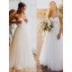 A-Line Sweetheart Lace Tulle Wedding Dresses Bridal Gowns 3030269