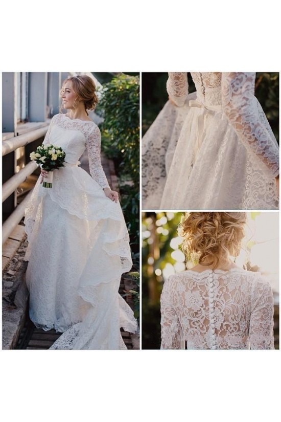 Long Sleeves Lace Wedding Dresses Bridal Gowns 3030275 Long Sleeves Lace Wedding Dresses Bridal Gowns 3030275