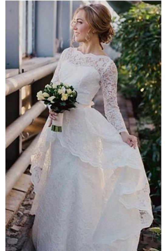 Long Sleeves Lace Wedding Dresses Bridal Gowns 3030275 Long Sleeves Lace Wedding Dresses Bridal Gowns 3030275