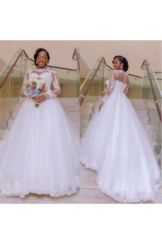 Long Sleeves Lace Plus Size Wedding Dresses Bridal Gowns 3030281 Long Sleeves Lace Plus Size Wedding Dresses Bridal Gowns 3030281