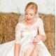 3/4 Length Sleeves Lace Wedding Dresses Bridal Gowns 3030287